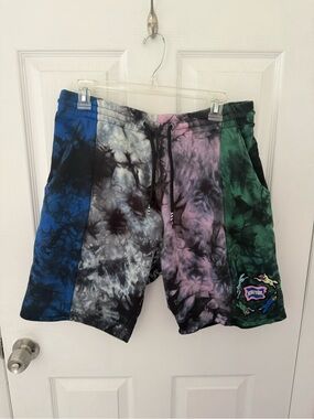 Men's Ice Cream Billionaire Boys Tie-Dye Cotton Shorts Size Medium